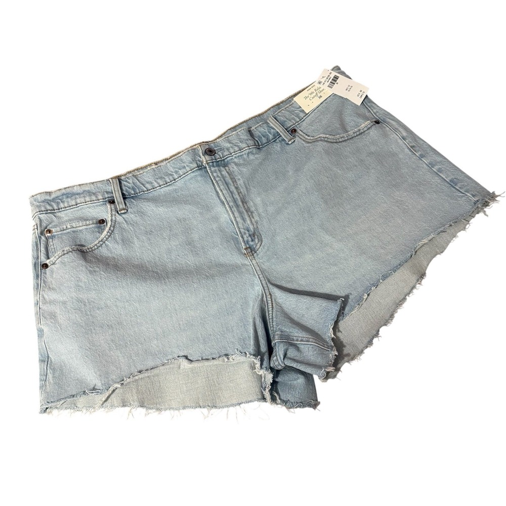 Women's Abercrombie and fitch high rise the 90s relaxed cutoff shorts size 36 - Picture 3 of 8